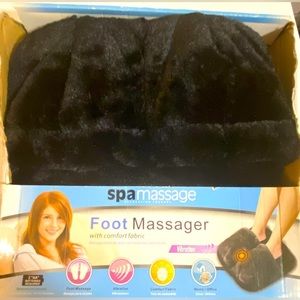 Spa Massage Foot Massager Comfort Fabric & Vibration Black